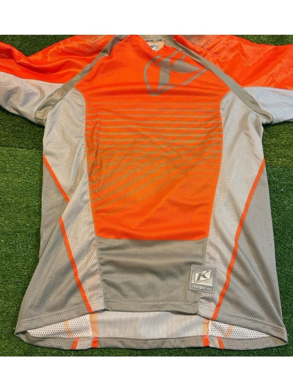 Klim Mojave jersey mens large orange gray breathable long sleeve motocross new